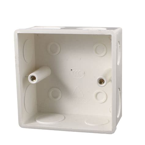 electrical socket back box dimensions|double socket single back box.